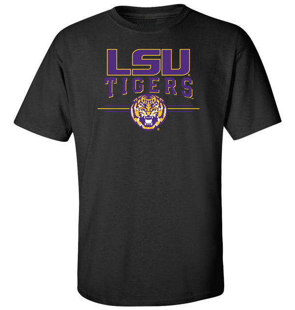 LSU Tigers Tee Shirt - LSU Tigers 3-Stripe