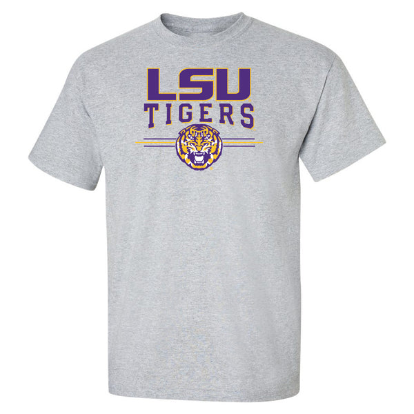 LSU Tigers Tee Shirt - LSU Tigers 3-Stripe