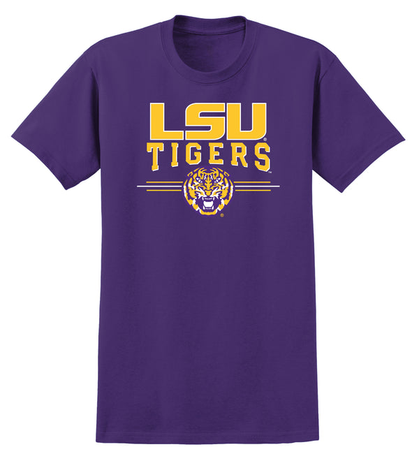 LSU Tigers Tee Shirt - LSU Tigers 3-Stripe