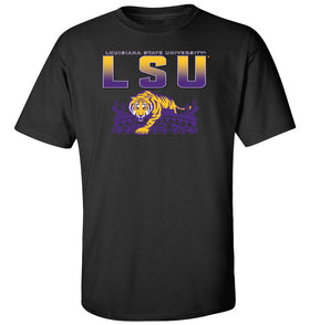 LSU Tigers Tee Shirt - LSU Tiger Stadium Full Color Fade