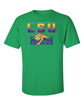 LSU Tigers Tee Shirt - LSU Tiger Stadium Full Color Fade