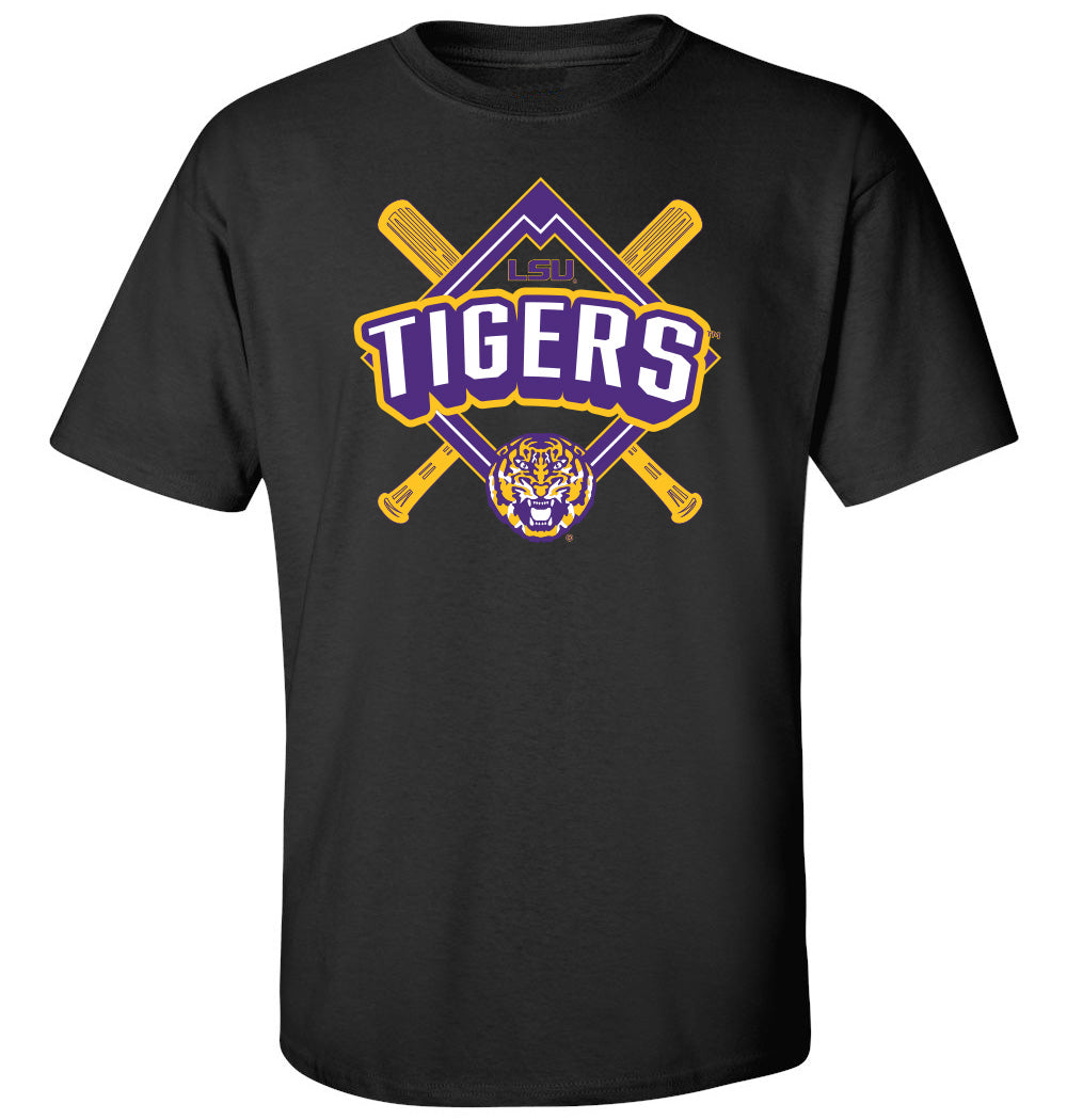 LSU Tigers Tee Shirt - LSU Baseball Diamond