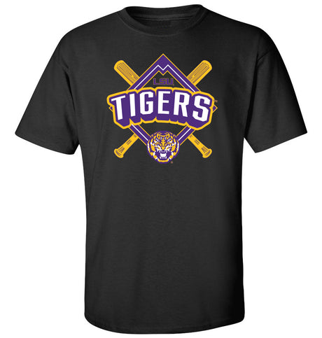 LSU Tigers Tee Shirt - LSU Baseball Diamond