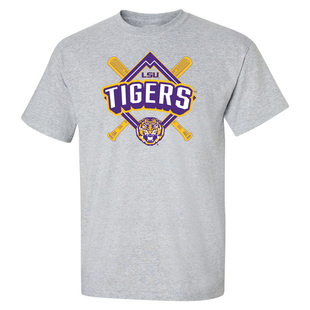 LSU Tigers Tee Shirt - LSU Baseball Diamond