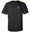 LSU Tigers Tee Shirt - Purple Ink State Shape
