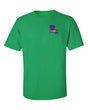 LSU Tigers Tee Shirt - Purple Ink State Shape