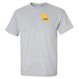 LSU Tigers Tee Shirt - Gold Ink State Shape