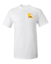 LSU Tigers Tee Shirt - Gold Ink State Shape