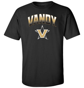 Vanderbilt Commodores Shirt - Vandy Arch Full Color Fade with Primary