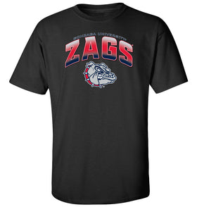 Gonzaga Bulldogs Tee Shirt - Zags Full Color Fade