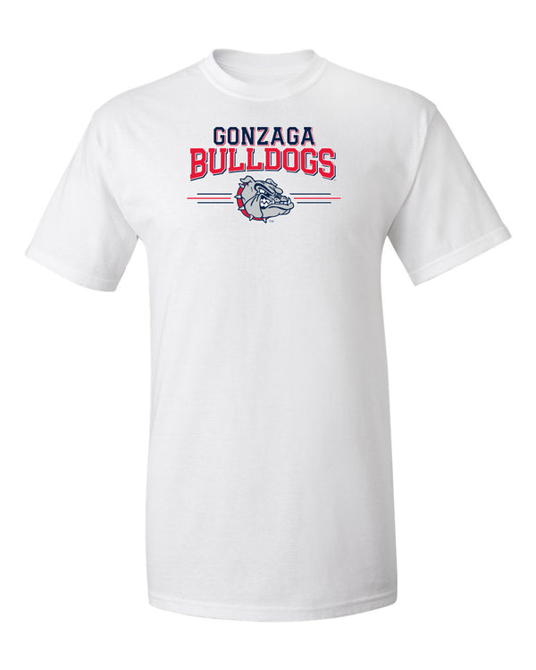 Gonzaga Bulldogs Tee Shirt - Gonzaga Bulldogs 3 Stripe