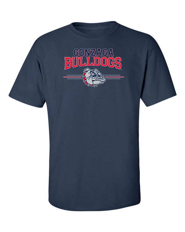 Gonzaga Bulldogs Tee Shirt - Gonzaga Bulldogs 3 Stripe