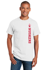 Nebraska Huskers Tee Shirt - Vertical Huskers Herbie Husker