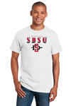 San Diego State Aztecs Tee Shirt - SDSU Full Color Fade Aztecs Logo