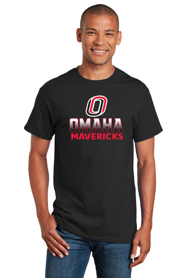 Omaha Mavericks Tee Shirt - Full Color Fade Omaha