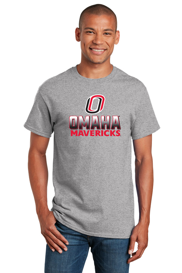 Omaha Mavericks Tee Shirt - Full Color Fade Omaha