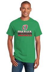 Omaha Mavericks Tee Shirt - Full Color Fade Omaha