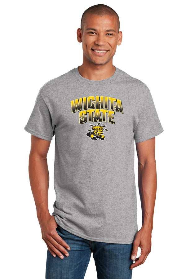 Wichita State Shockers Tee Shirt - Wichita State Full Color Fade