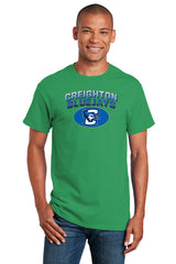 Creighton Bluejays Tee Shirt - Full Color Fade Primary Logo Oval