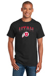 Utah Utes Tee Shirt - Full Color Fade Utah Utes Logo