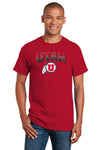 Utah Utes Tee Shirt - Full Color Fade Utah Utes Logo