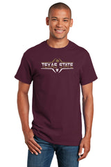 Texas State Bobcats Tee Shirt - Striped Texas State Football Laces