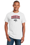 Houston Cougars Tee Shirt - Full Color Fade with Cougar