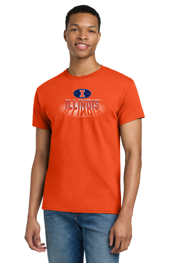 Illinois Fighting Illini Tee Shirt - Spotlight and Shadow Illinois