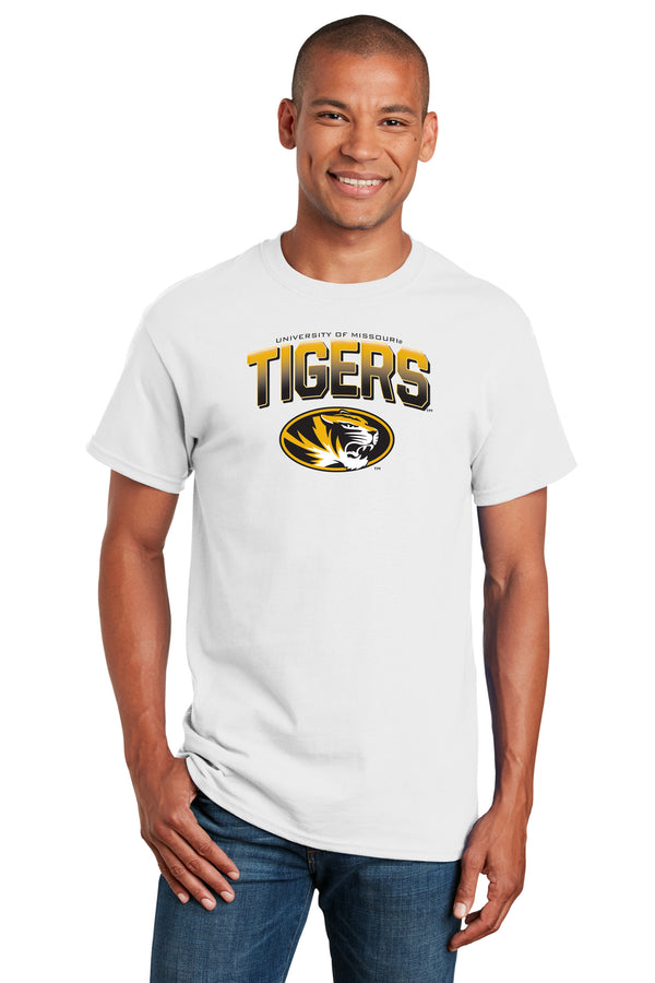 Missouri Tigers Tee Shirt - Full Color Fade Tigers Logo