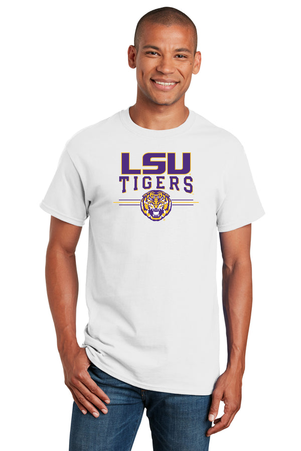 LSU Tigers Tee Shirt - LSU Tigers 3-Stripe