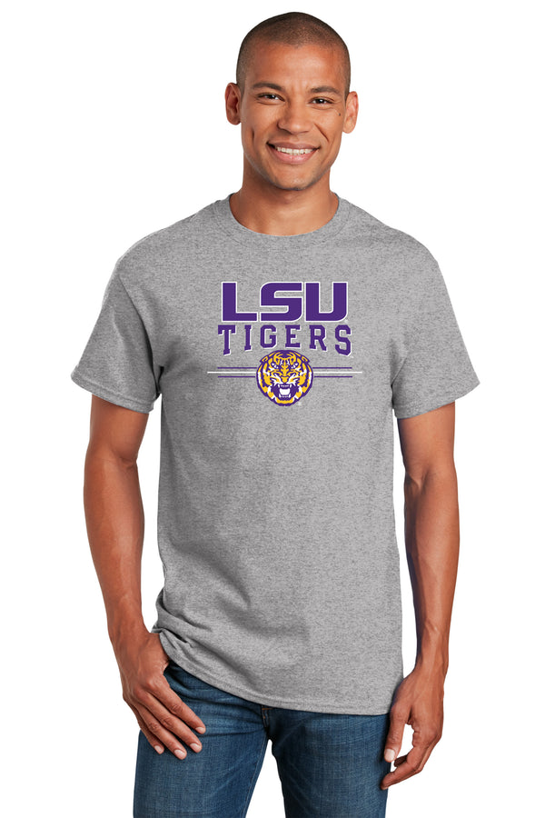 LSU Tigers Tee Shirt - LSU Tigers 3-Stripe