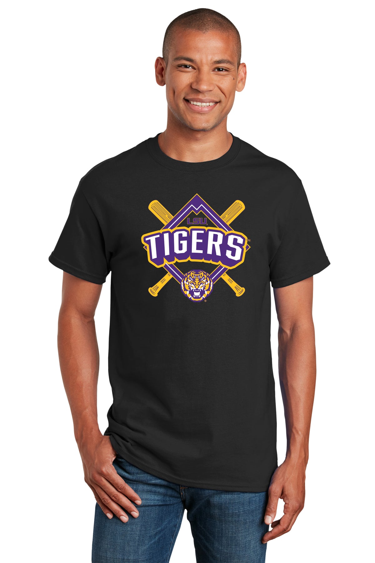 LSU Tigers Tee Shirt - LSU Baseball Diamond