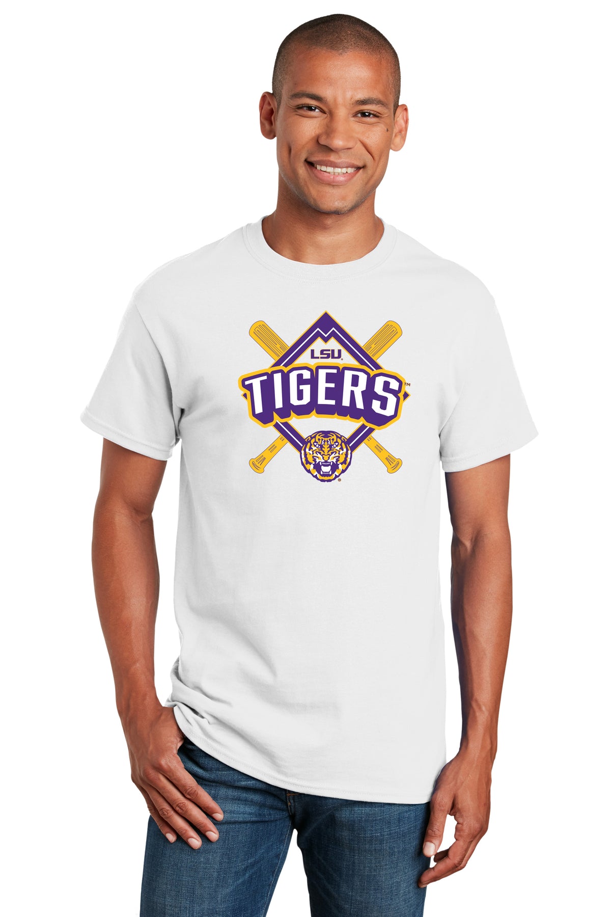 LSU Tigers Tee Shirt - LSU Baseball Diamond
