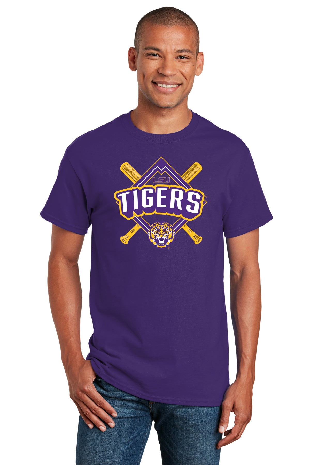 LSU Tigers Tee Shirt - LSU Baseball Diamond