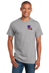 LSU Tigers Tee Shirt - Purple Ink State Shape