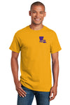 LSU Tigers Tee Shirt - Purple Ink State Shape