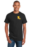LSU Tigers Tee Shirt - Gold Ink State Shape