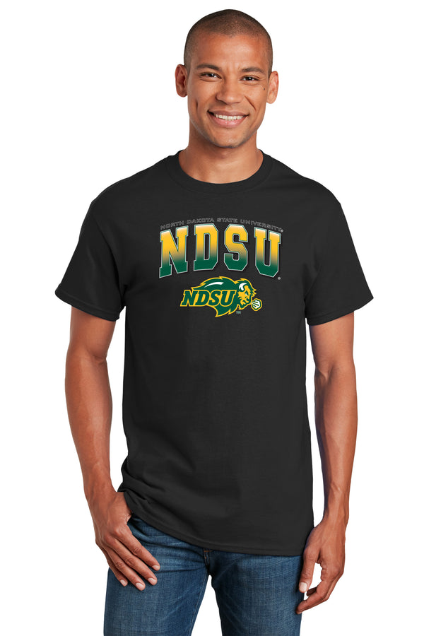 NDSU Bison Tee Shirt - Full Color NDSU Fade with Logo