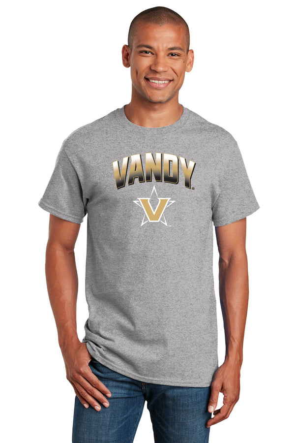 Vanderbilt Commodores Shirt - Vandy Arch Full Color Fade with Primary