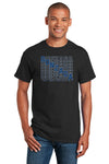 Gonzaga Bulldogs Tee Shirt - Diagonal Echo Gonzaga