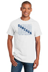 Gonzaga Bulldogs Tee Shirt - Diagonal Echo Gonzaga