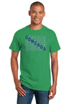 Gonzaga Bulldogs Tee Shirt - Diagonal Echo Gonzaga