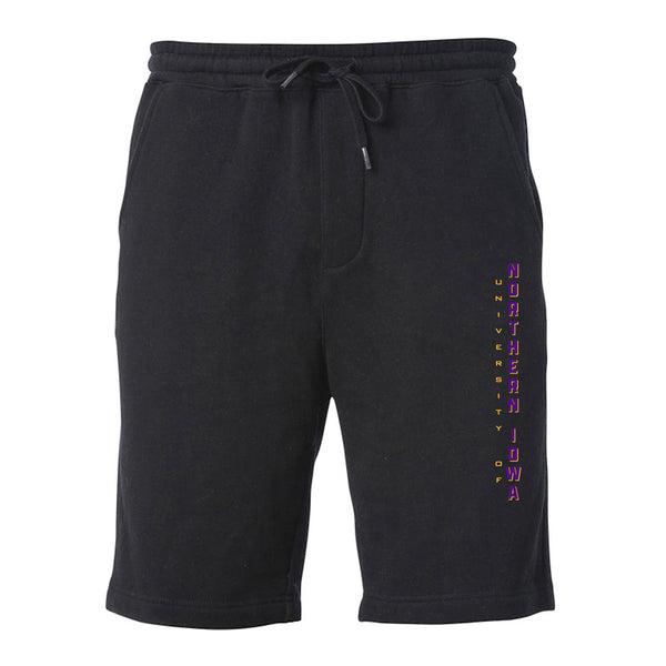 Northern Iowa Panthers Premium Fleece Shorts - Vertical University of Northern Iowa