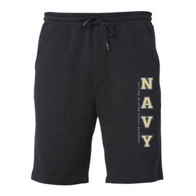 Navy Midshipmen Premium Fleece Shorts - USNA Vertical Navy