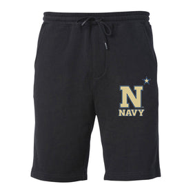 Navy Midshipmen Premium Fleece Shorts - US Naval Academy Star Logo