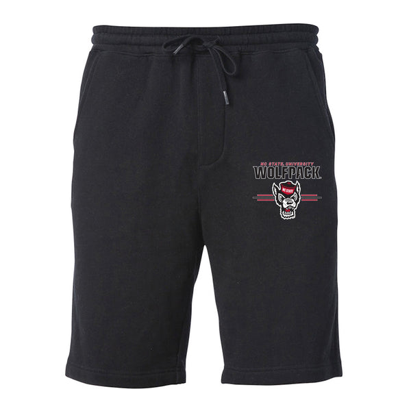 North Carolina State Wolfpack Premium Fleece Shorts - 3-Stripe Primary Logo