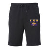 LSU Tigers Premium Fleece Shorts - LSU Tiger Stadium Full Color Fade