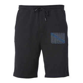 Gonzaga Bulldogs Premium Fleece Shorts - Diagonal Echo Gonzaga