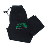 North Dakota Fighting Hawks Premium Fleece Sweatpants - Official Stacked UND Word Mark