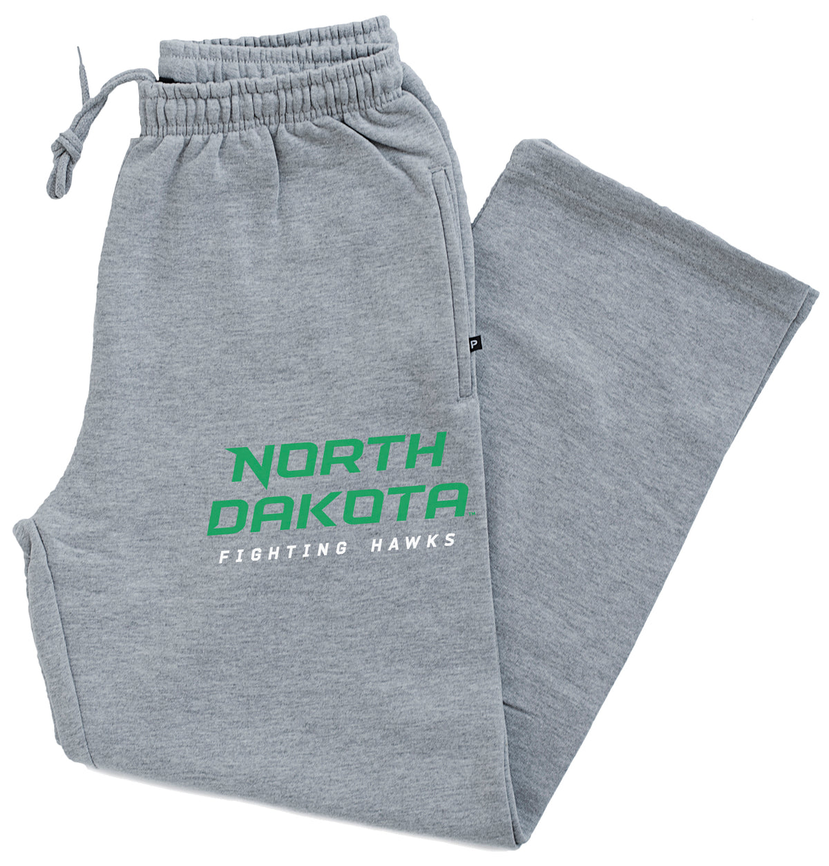 North Dakota Fighting Hawks Premium Fleece Sweatpants - Official Stacked UND Word Mark